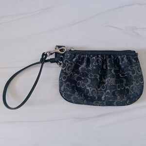Coach Patent Leather CC Black Wristlet